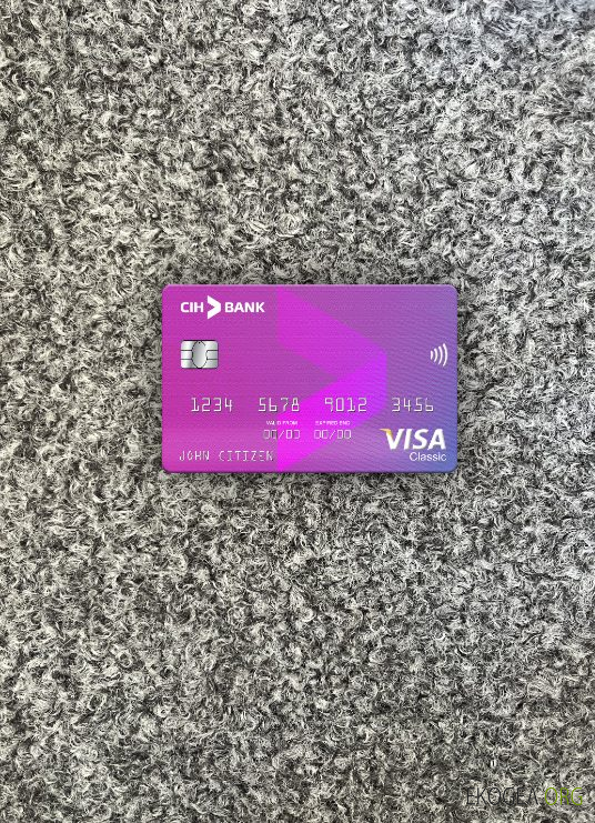 Maroc CIH banque visa carte classique photolook recto